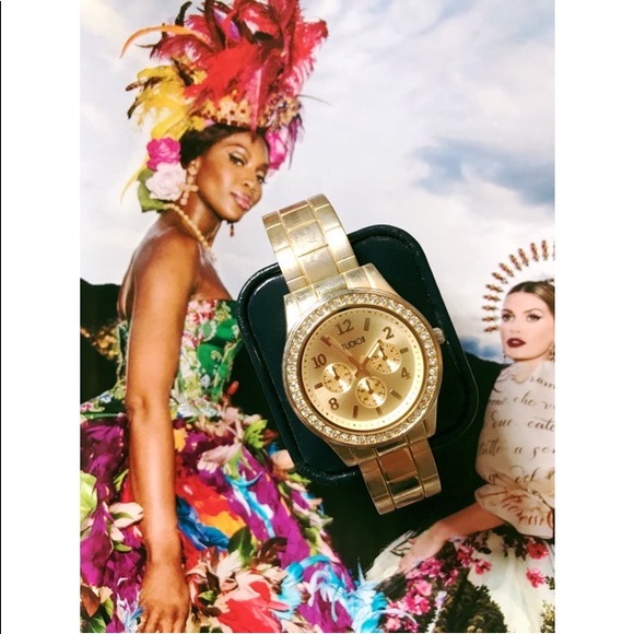 Snap On Rhinestone Gold Watch💎⌚️ - Picture 9 of 12